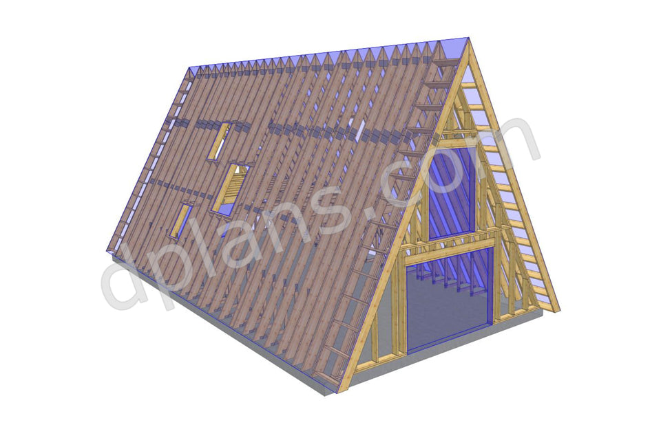 Casa de vacaciones con estructura en forma de A - DP2021S055