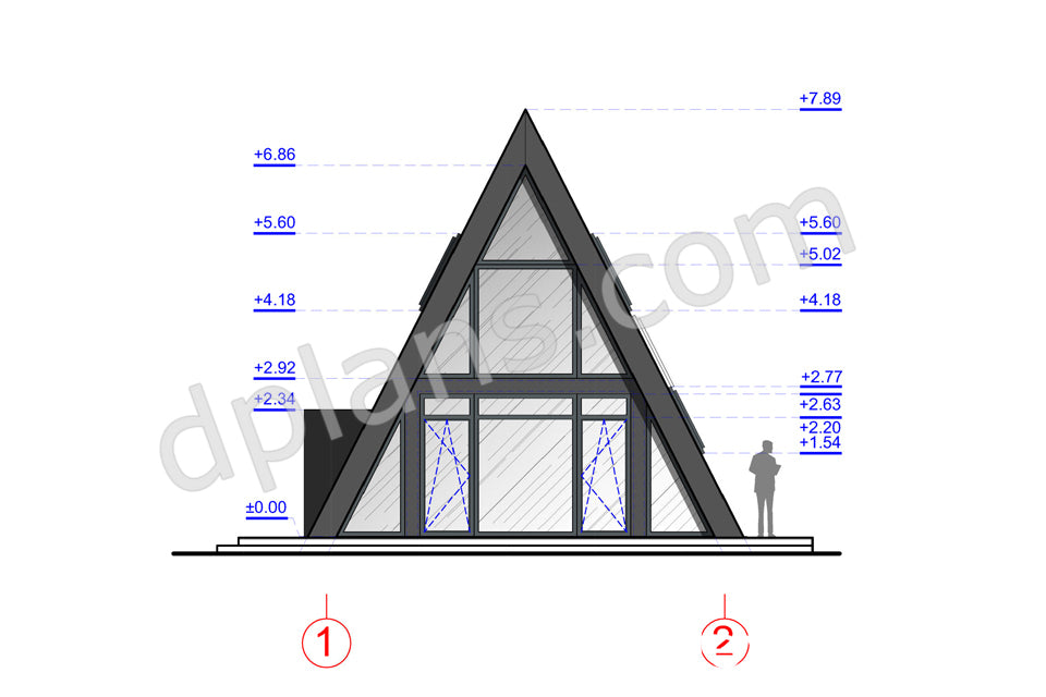 Casa de vacaciones con estructura en forma de A - DP2021S055