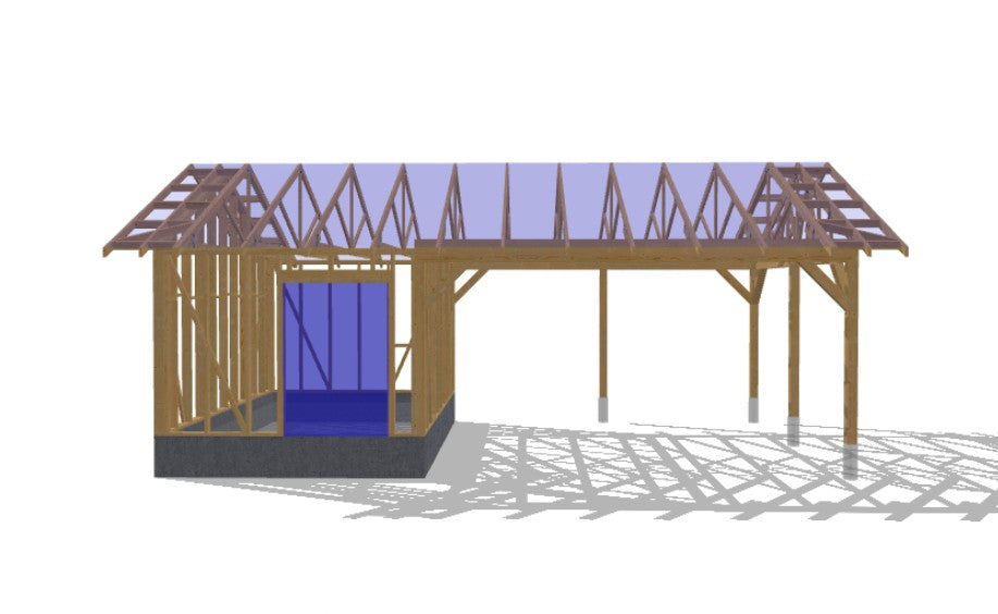 Carport with Storage - DP2025P014