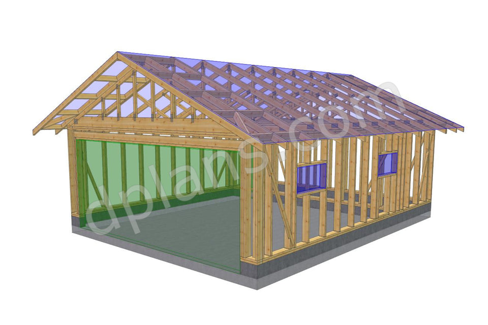 Garage with Storage Room - DP2021S125