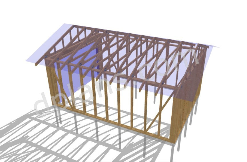 Timber-Frame Garage 27m² (291 sq ft) - DP2025P002