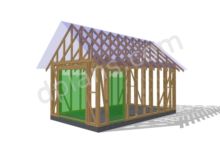 Compact Timber-Frame Garage - DP2023S469