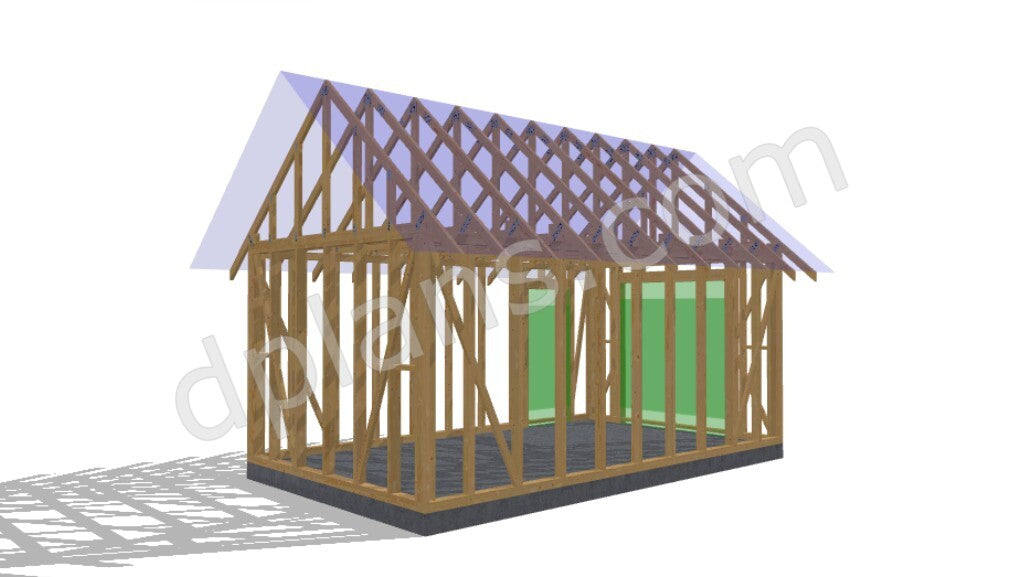 Garaje compacto con estructura de madera - DP2023S469 