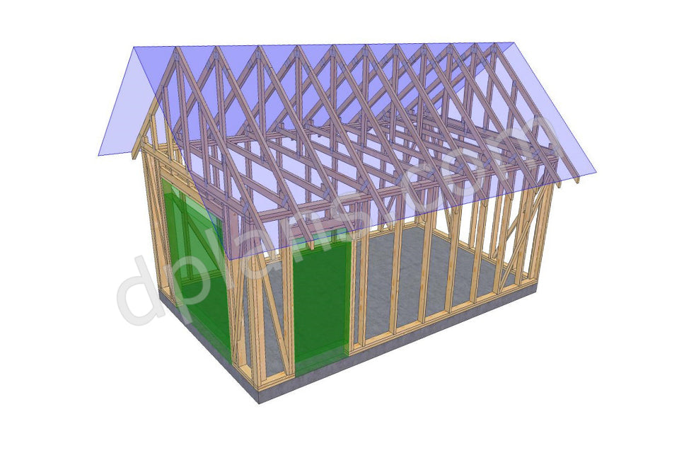 Garaje compacto con estructura de madera - DP2023S469 