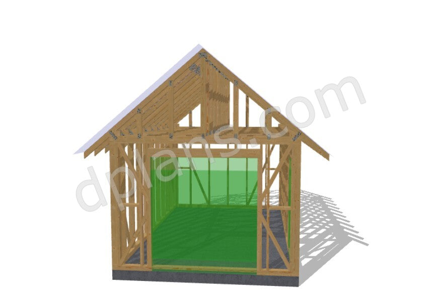 Compact Timber-Frame Garage - DP2023S469