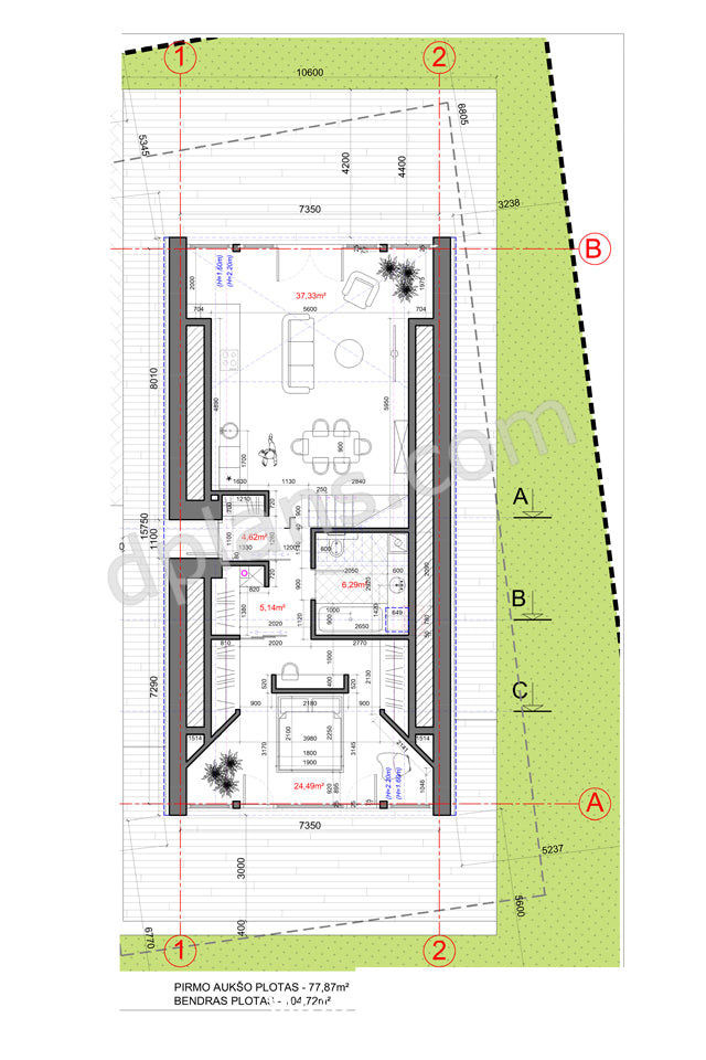 Casa de vacaciones con estructura en forma de A - DP2021S055