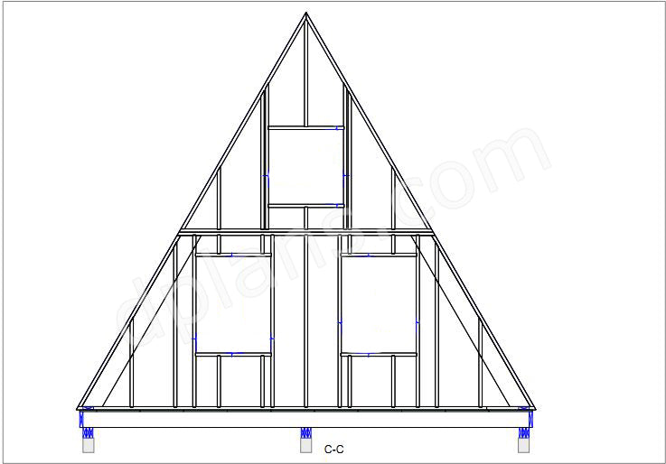 Casa de vacaciones con estructura en forma de A - DP2021S209