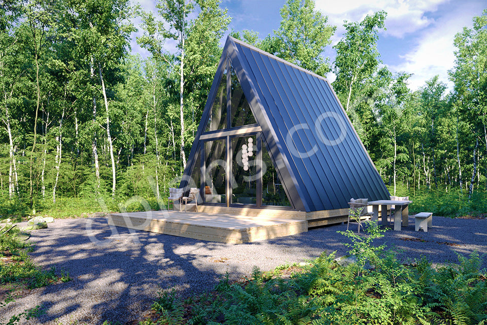 Casa de vacaciones con estructura en forma de A - DP2021S209