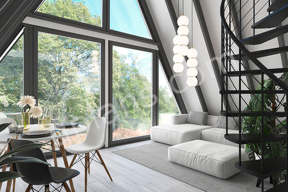 Casa de vacaciones con estructura en forma de A - DP2021S209