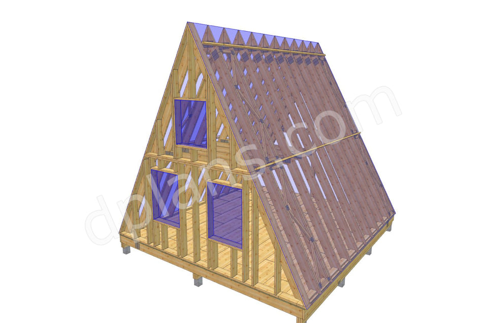 Casa de vacaciones con estructura en forma de A - DP2021S209