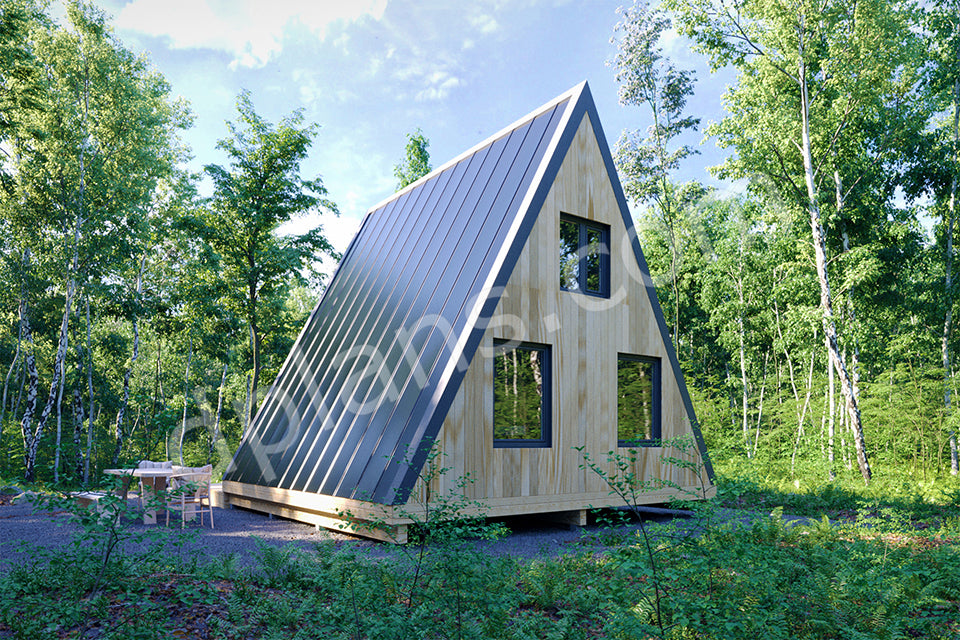 Casa de vacaciones con estructura en forma de A - DP2021S209