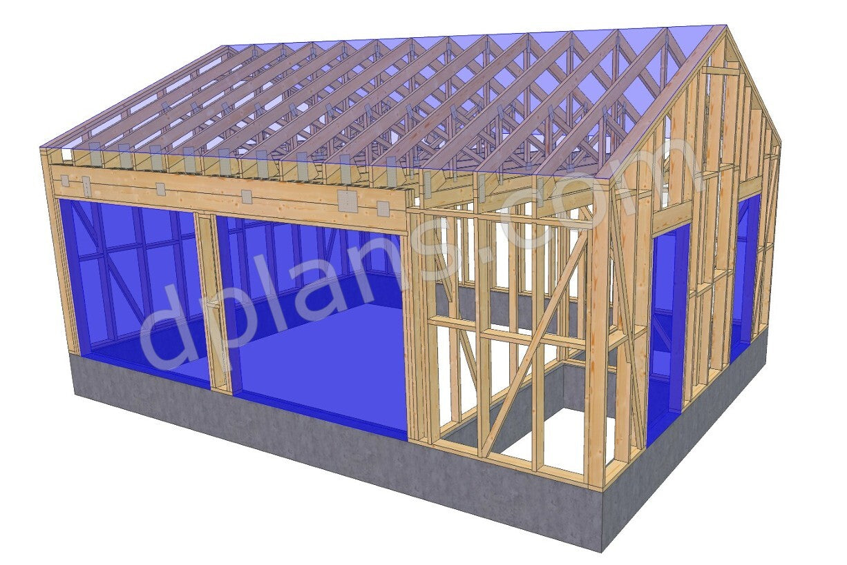 Garage with Two Storage Rooms 48m² (517 sq ft) - DP2025P033