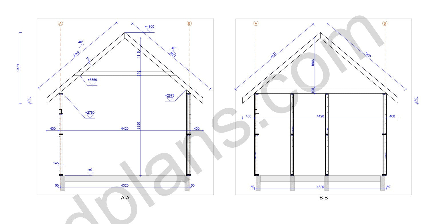 Sauna with Loft 38.5m² (414 sq ft) - DP2024S444
