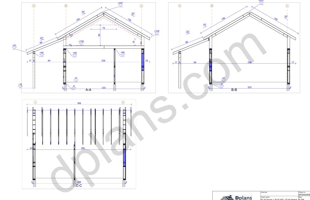 Small House with Loft and Terrace - DP2024S095
