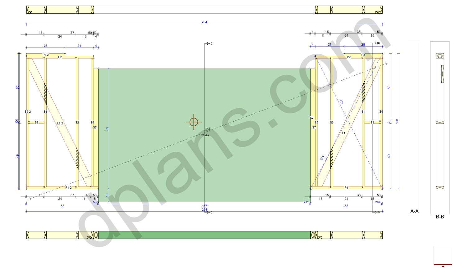 Timber-Frame Garage 49m² (527 sq ft) - DP2024S520