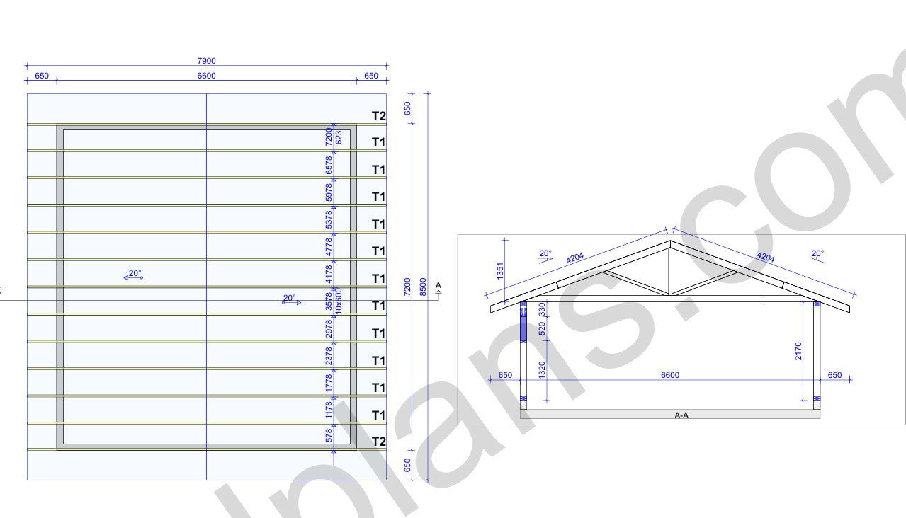 Timber-Frame Garage - DP2023S320