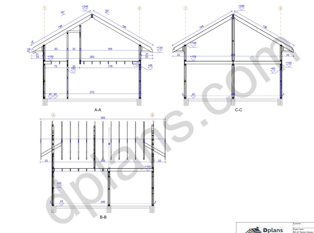 Timber-Frame House with Loft 84m² (904 sq ft) - DP2025P012