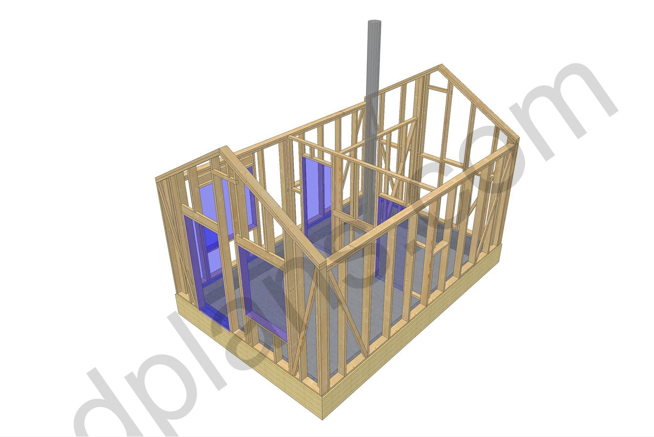 Timber-Frame Sauna / Small Cabin 23m² (248 sq ft) - DP2025P007