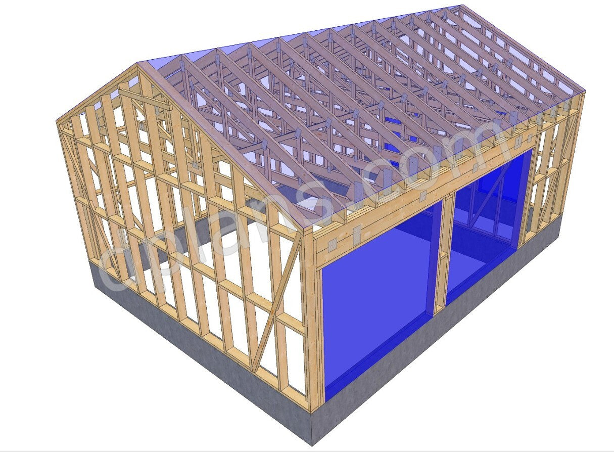 Garage with Two Storage Rooms 48m² (517 sq ft) - DP2025P033