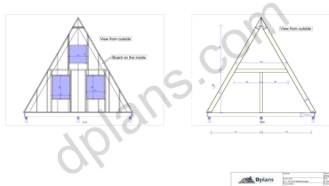 Casa de vacaciones con estructura en forma de A - DP2021S209