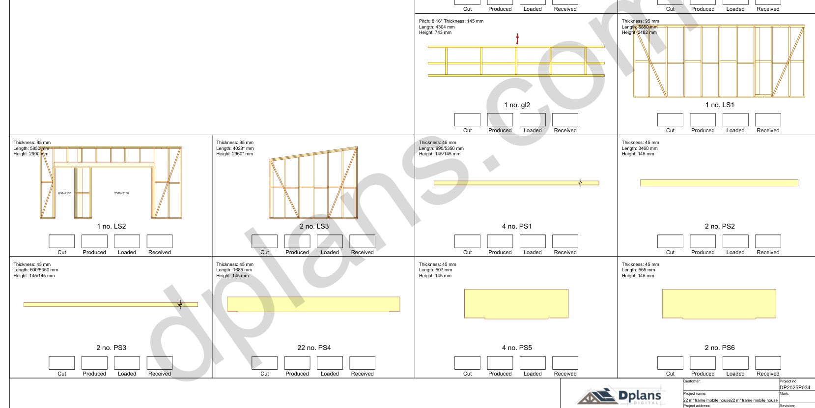 Movable Timber-Frame Cabin 22m² (237 sq ft) - DP2025P034