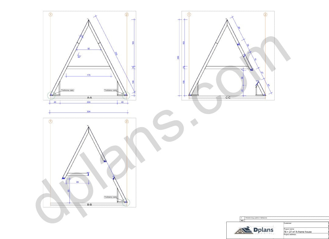 Casa de vacaciones con estructura en forma de A - DP2021S055