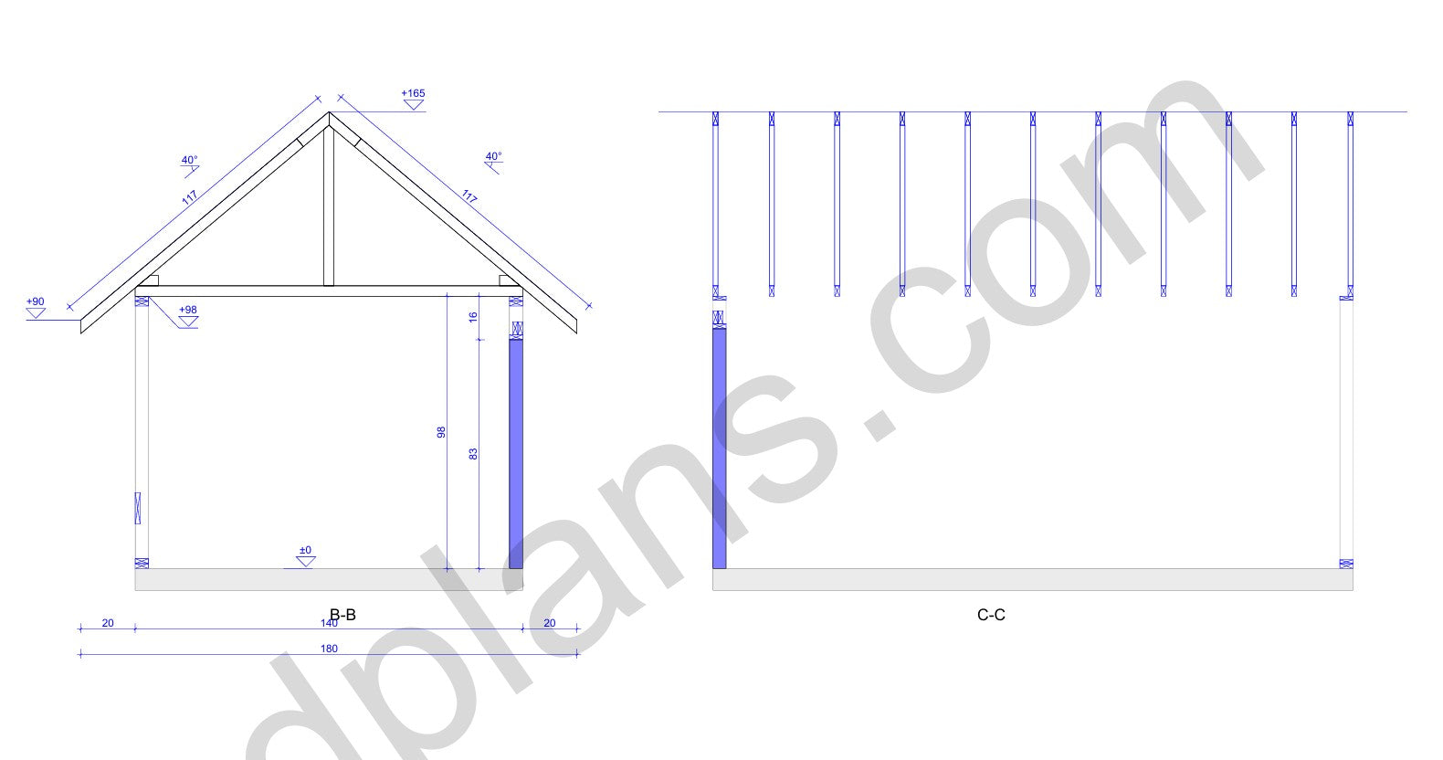 Timber-Frame Storage Shed 20m² (215 sq ft) - DP2025P032