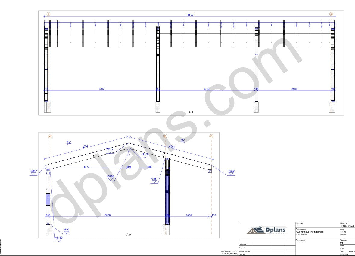 Casa Residencial/Vacaciones con Terraza - DP2023S248 