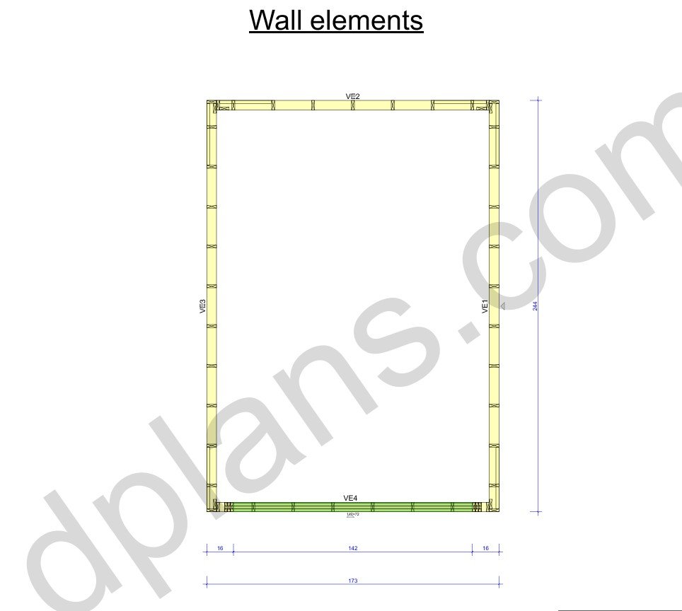 20' 4" x 14' 5" Garage Plans | Medium Sized Garage