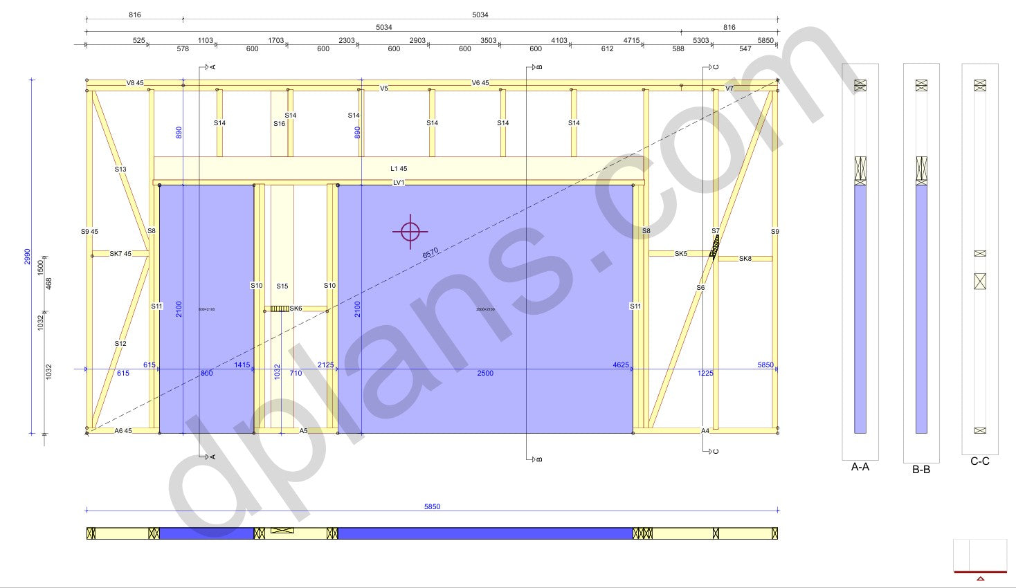Movable Timber-Frame Cabin 22m² (237 sq ft) - DP2025P034