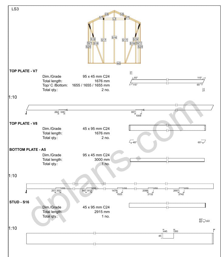 Movable Timber-Frame Cabin 16.5m² (178 sq ft) - DP2025P056