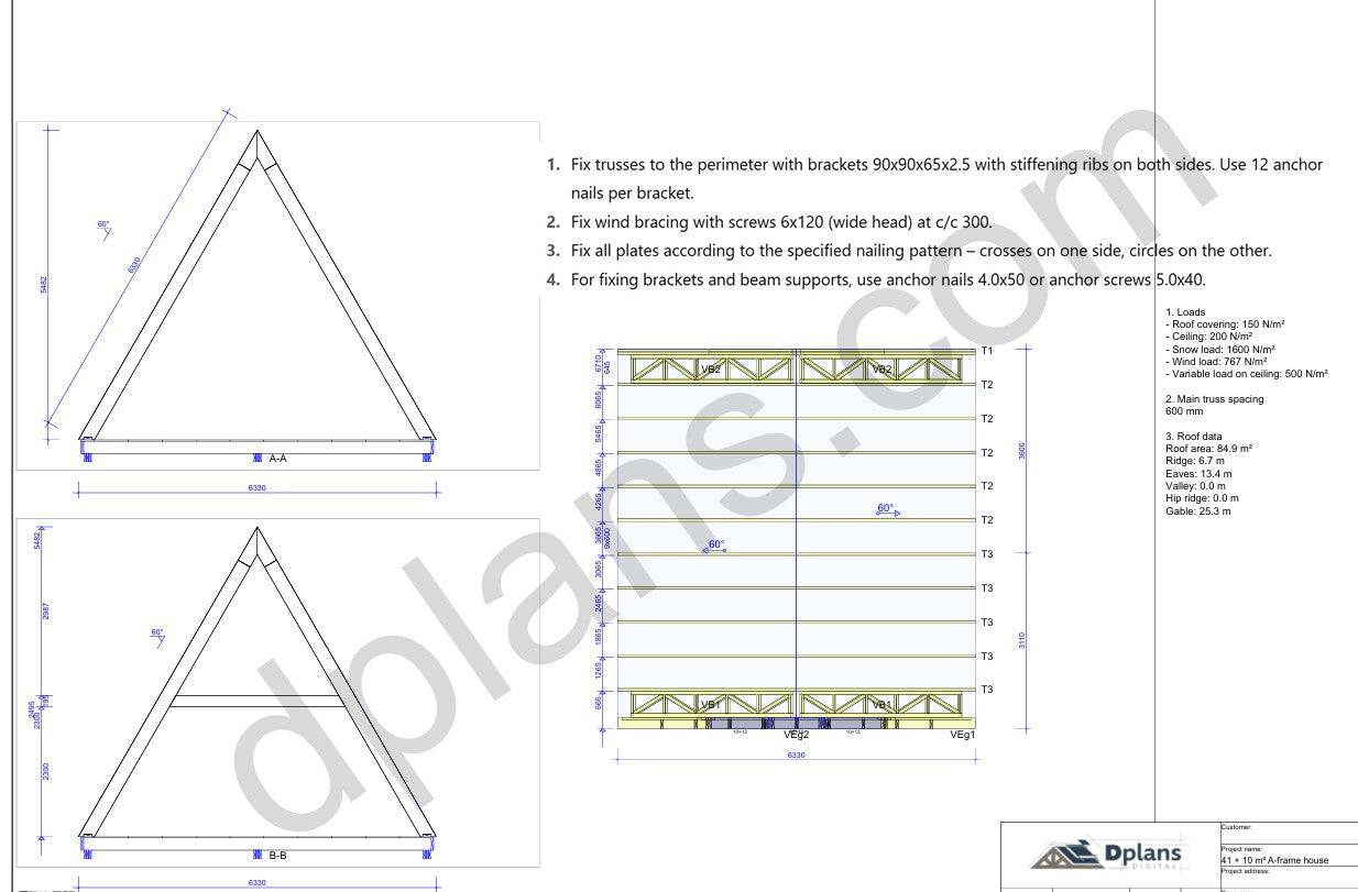 Casa de vacaciones con estructura en forma de A - DP2021S209