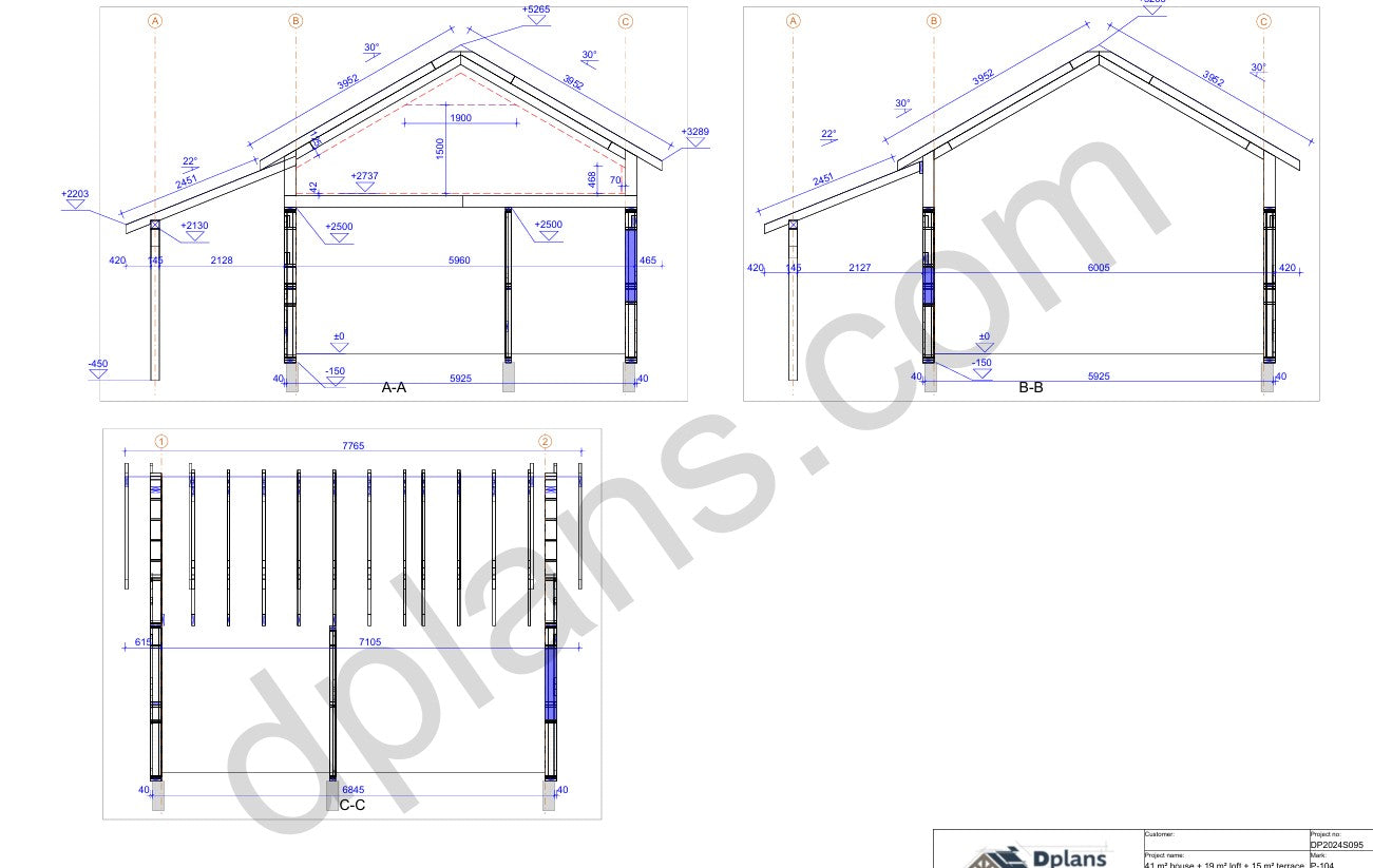 Small House with Loft and Terrace - DP2024S095