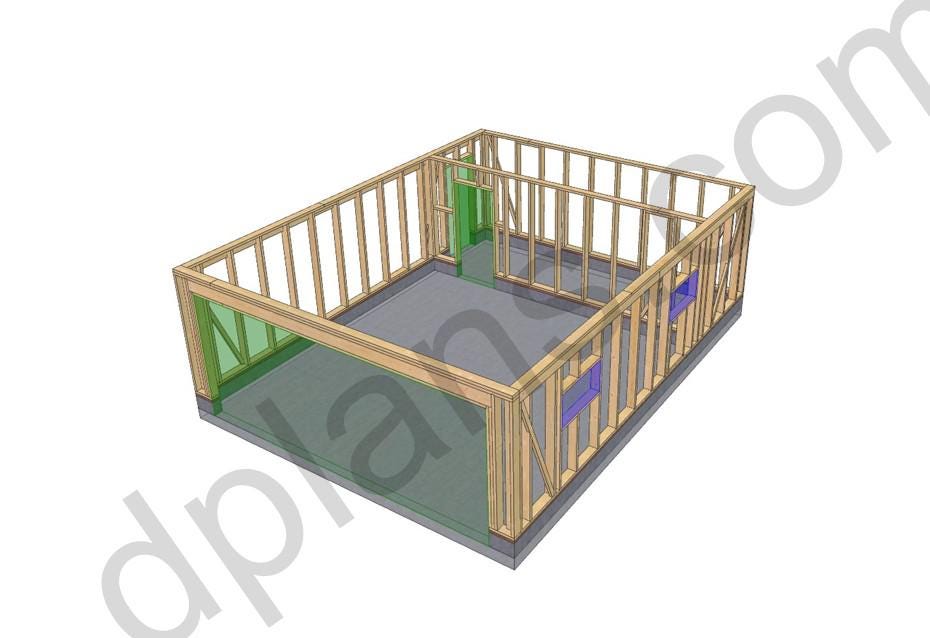 26' x 20' Garage Storage Room Plans | DIY Timber Frame Design