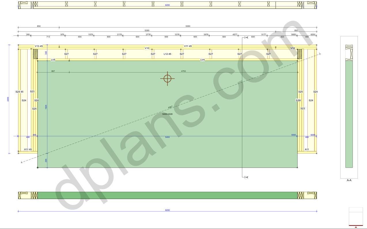 26' x 20' Garage Storage Room Plans | DIY Timber Frame Design