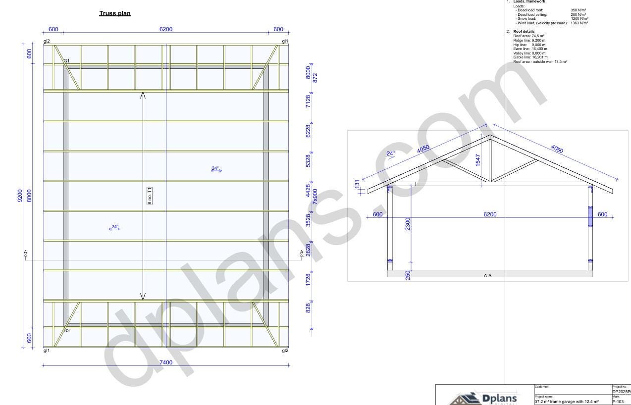 26' x 20' Garage Storage Room Plans | DIY Timber Frame Design