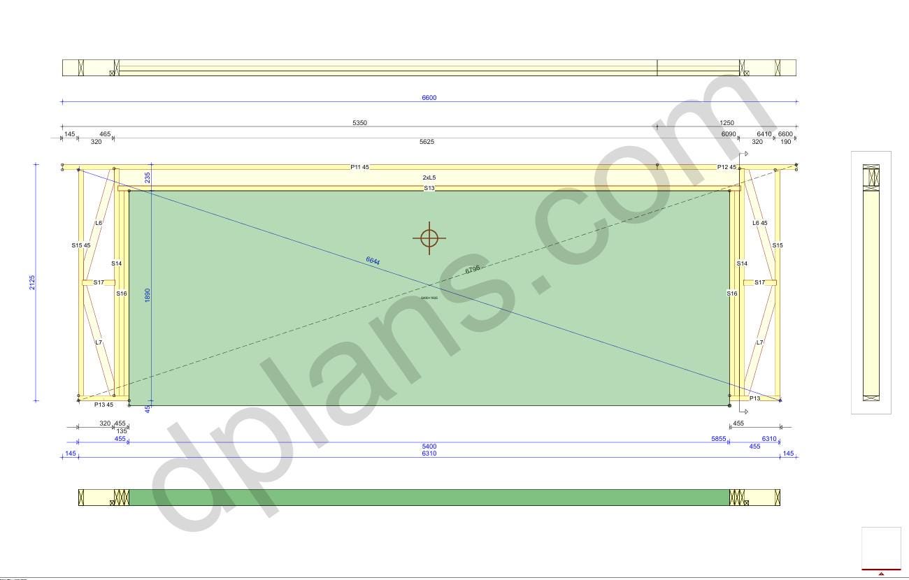 22' x 24'  Timber-Frame Garage Plans | Reliable Timber Frame Design