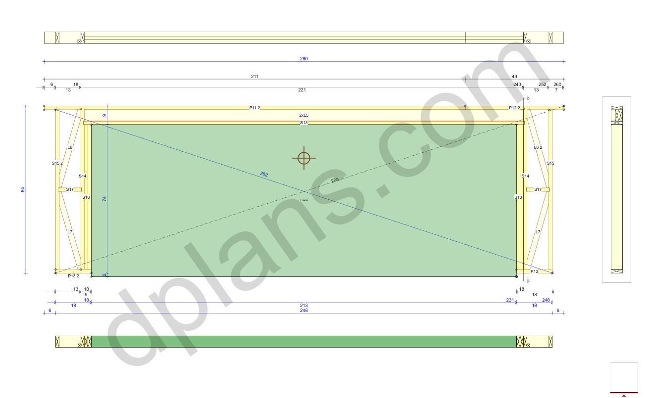 22' x 24'  Timber-Frame Garage Plans | Reliable Timber Frame Design