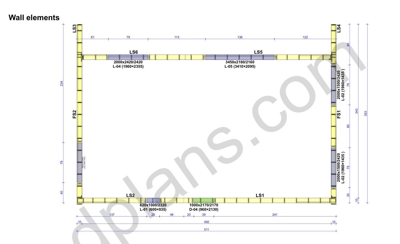 43' x 29' Baupläne für Wohnhaus mit Terrasse | Modernes Wohnhaus-Bauplan