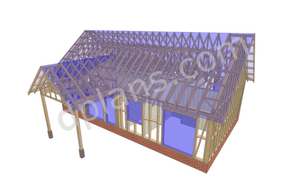 45' x 25' Residential House Plans | Compact Living Space Design