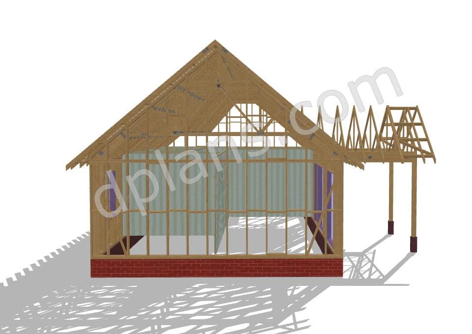 45' x 25' Baupläne für Wohnhaus | Kompaktes Wohnraum-Design