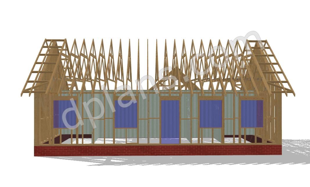 45' x 25' Baupläne für Wohnhaus | Kompaktes Wohnraum-Design
