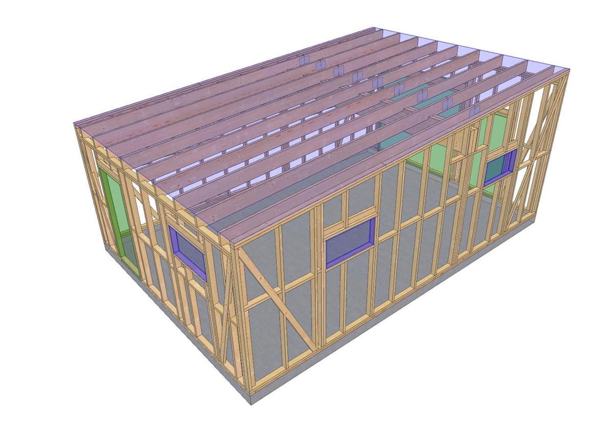 26' x 18' Garage Project Plans | Detached Storage Structure Blueprint