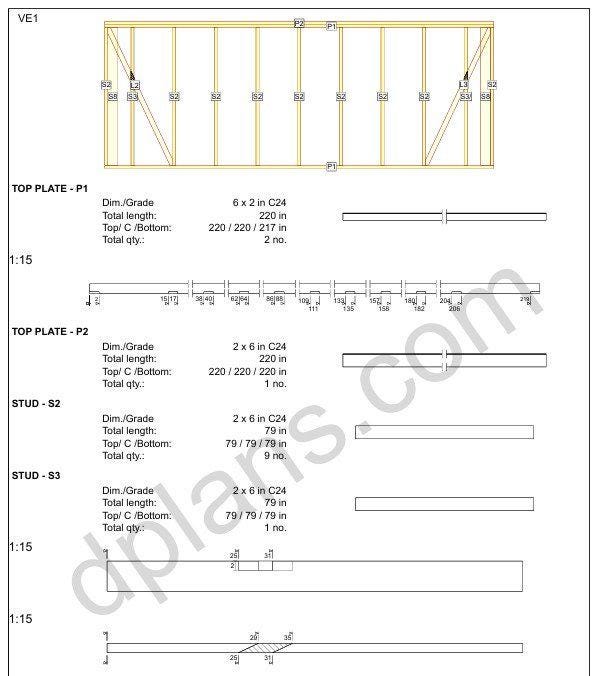 18' 4" x 14' 5" Garage Plans | Compact Car Garage