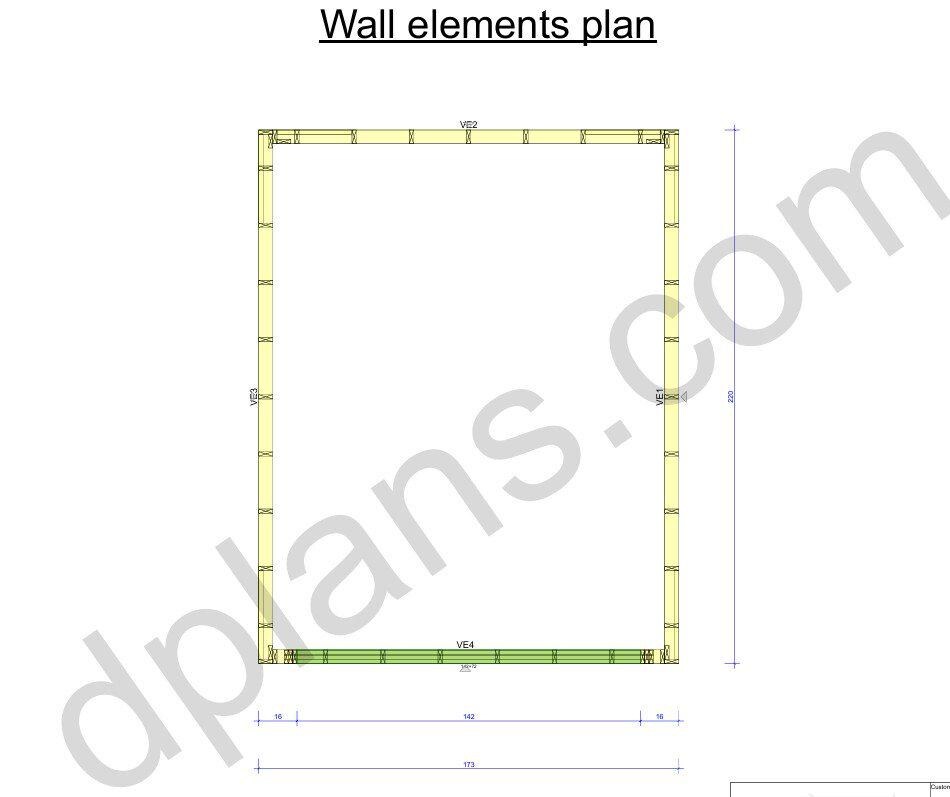 18' 4" x 14' 5" Garage Plans | Compact Car Garage