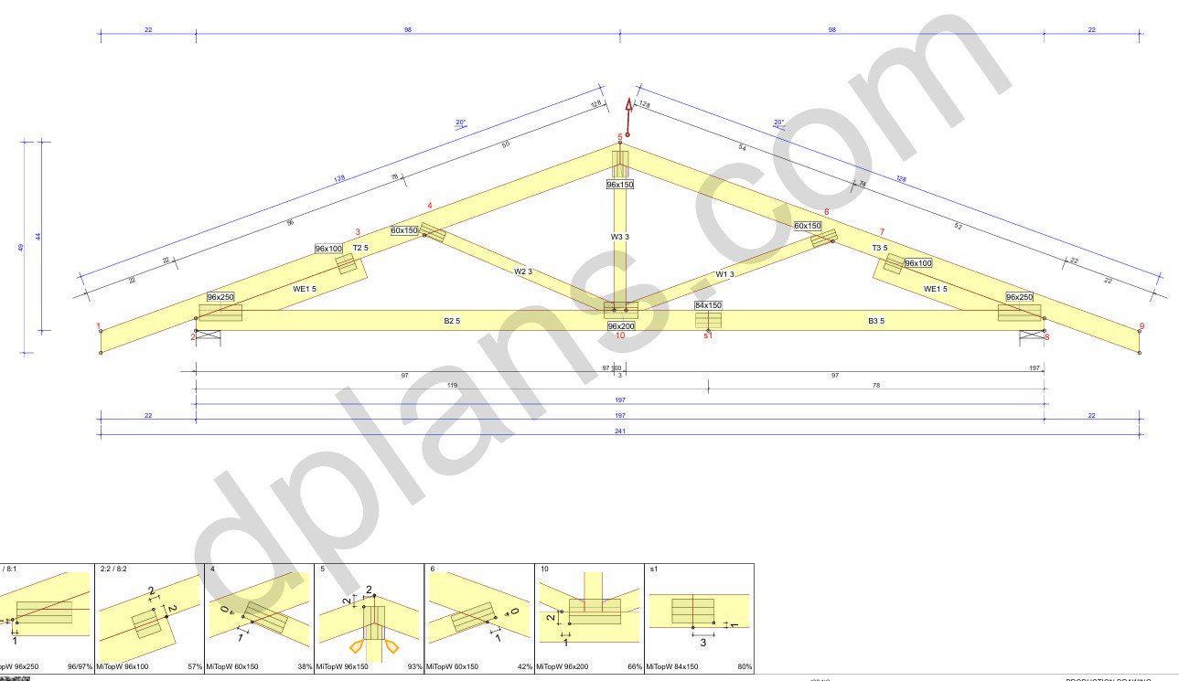 18' 4" x 16' 5" Garage Plans | Single Car Storage Building Design