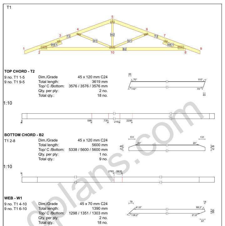 18' 4" x 18' 4" Garage Plans | Square Bay Workshop Blueprint