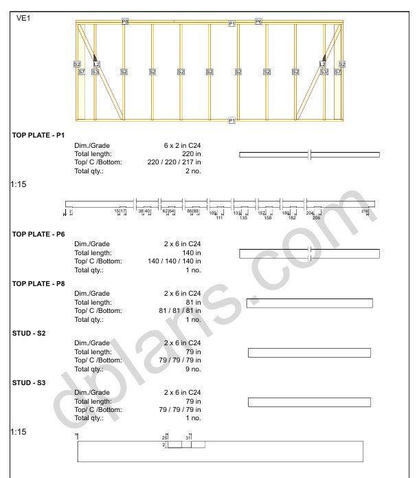 18' 4" x 18' 4" Garage Plans | Square Bay Workshop Blueprint