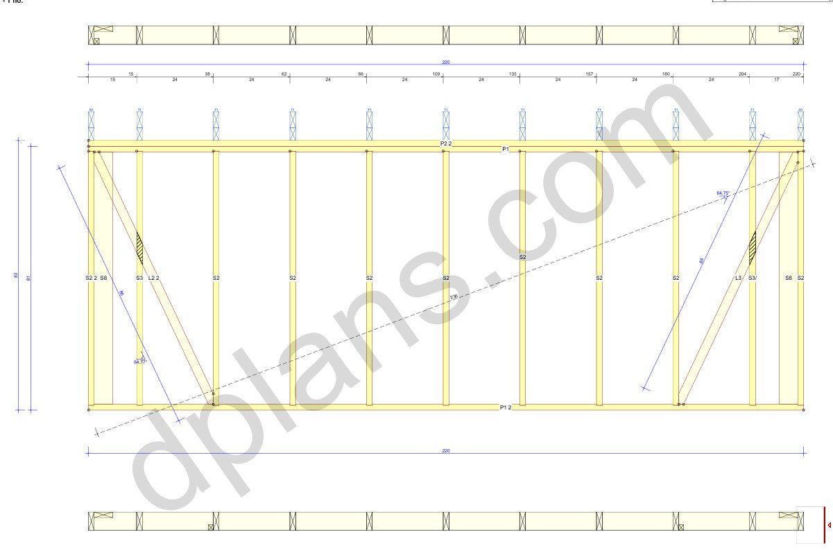 18' 4" x 20' 4" Garage Plans | Standard Parking Bay Construction