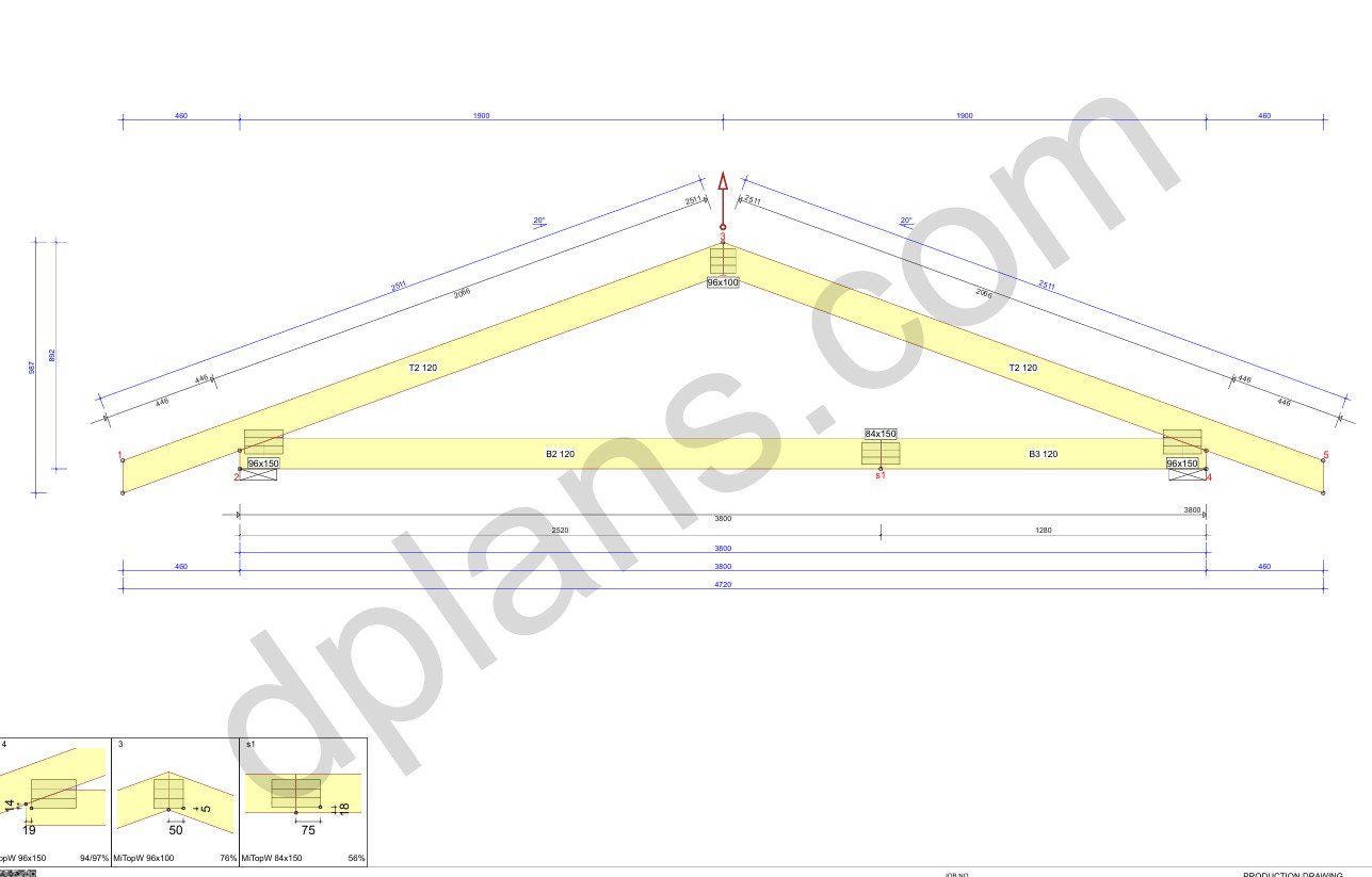 16' 5" x 12' 6" Garage Plans | Narrow Vehicle Bay Layout